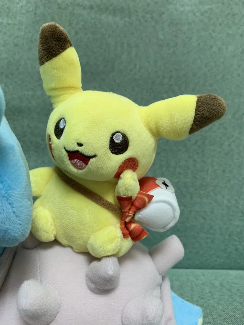 Новые карманные животные Пикачу для верховой езды Lapras плюшевые мягкие куклы 25 см украшения куклы игрушки Дети подарок
