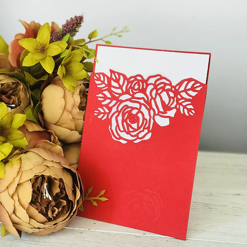  Flowers Envelope Scrapbooking Pocket Metal Cutting Dies Wedding invitation Craft Die Cut for diy pa