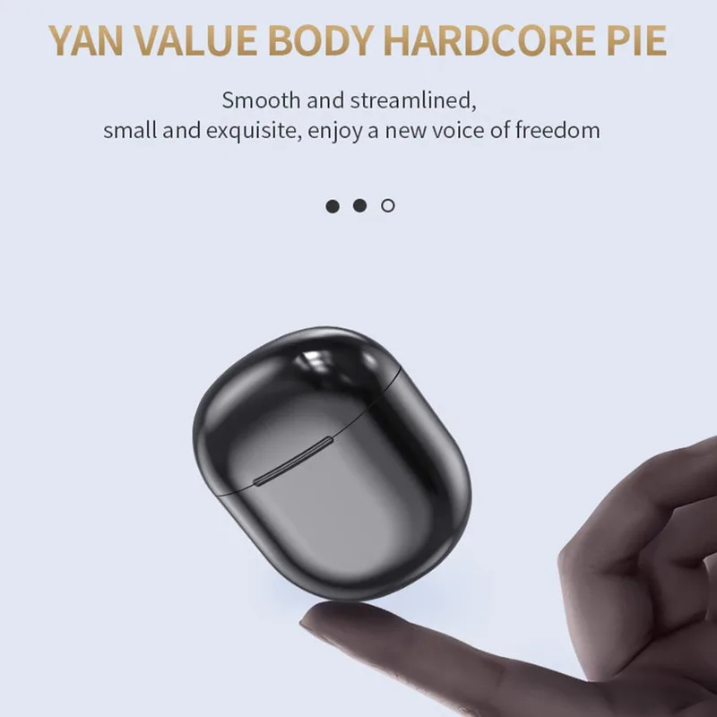 5 0 Bluetooth Sports Headset Portable TWS Bilateral Stereo HiFi Headset Battery Display Call Function with Charging Compartment
