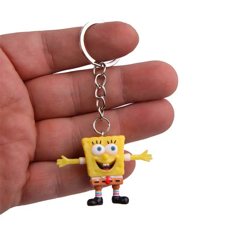 LXJERY 5 стилей мультфильм Spongebob герои брелок для женщин прекрасная цепочка для ключа сумка подвеска брелок для женщин дети девочки игрушка подарок