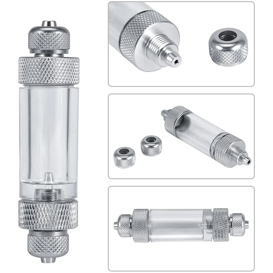 Contabolle CO2 Per Acquario - Doppia Testa In Alluminio E Acrilico Per Controllo Gas - Foto 6