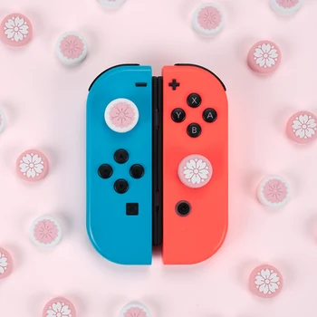 

GeekShare Sakura Silicone Switch Thumb Grips JoyCon Controller Case Joystick Cover Rocker Cap For Nintendo Switch Accessories