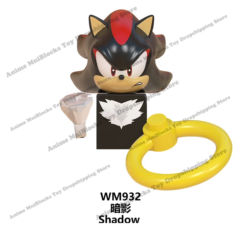 WM6086 WM6087 WM6088 LG1001 anime bricks Sonic Amy Rose Ray Storm Shadow building blocks mini action toy figure Children gifts