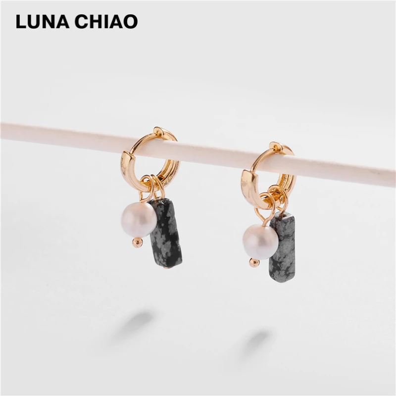 Женские модные серьги подвески LUNA CHIAO очаровательные из натурального