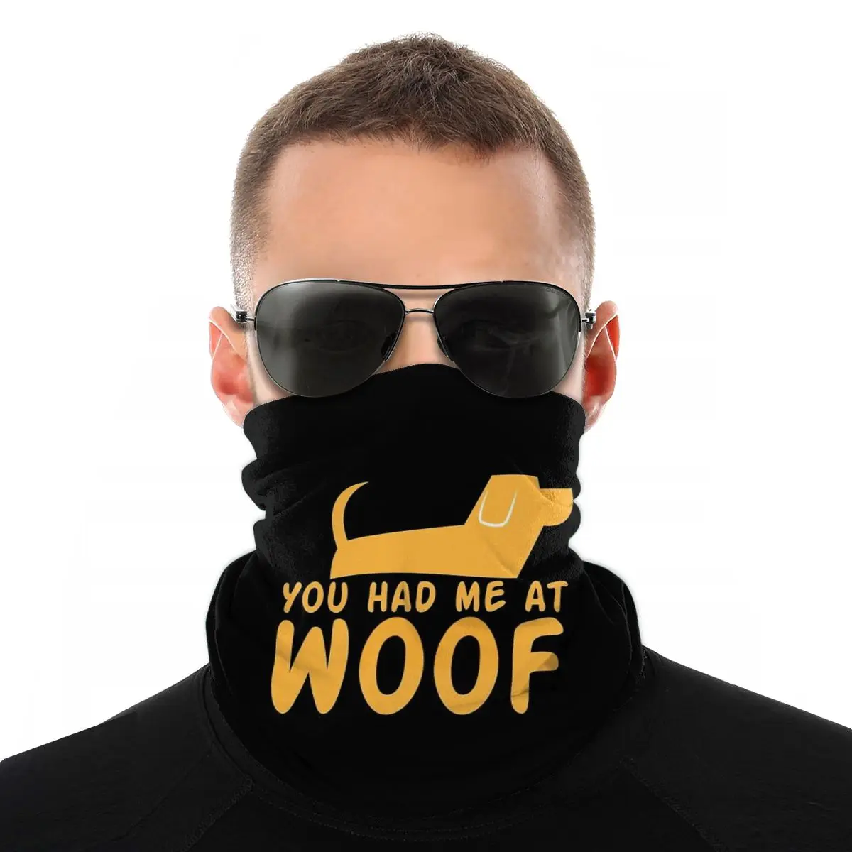Мужской волшебный шарф накидка на шею лицо You had me at WOOF женские мужские