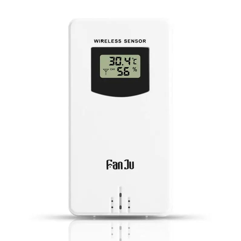 Fanju Цифровой Будильник беспроводной датчик температуры и влажности беспроводной датчик метр гигрометр термометр с метеостанцией