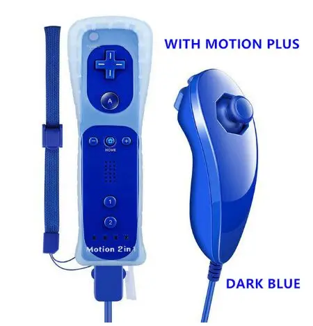 2 In1 Bluetooth-compatible Controller For Wii/Wii U Console Motion Plus Gamepad For Nin Tend Bluetooth Remote Controller For Wii 