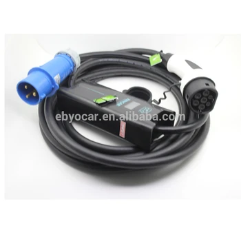 

IEC 62196 to CEE level 2 electric car charger Type 2 portable evse with 5M adjustable 10A 16A 32A