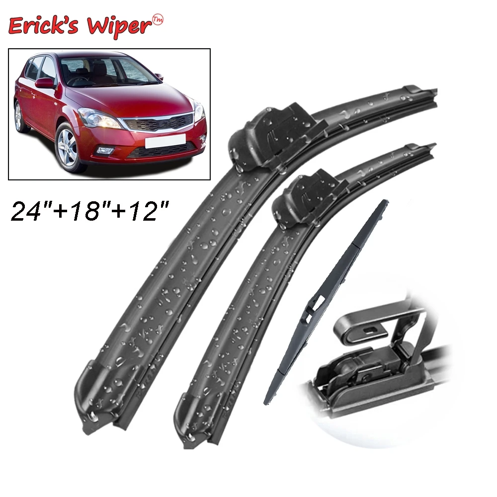 Erick's Wiper Front & Rear Wiper Blades Set Kit For KIA Cee'd Ceed ED