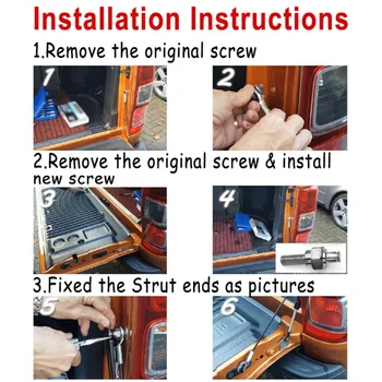 

Slow Down Tail Gate Strut Damper Shock 1pc For Holden Chevlolet Colorado 12-17 Accessories Parts