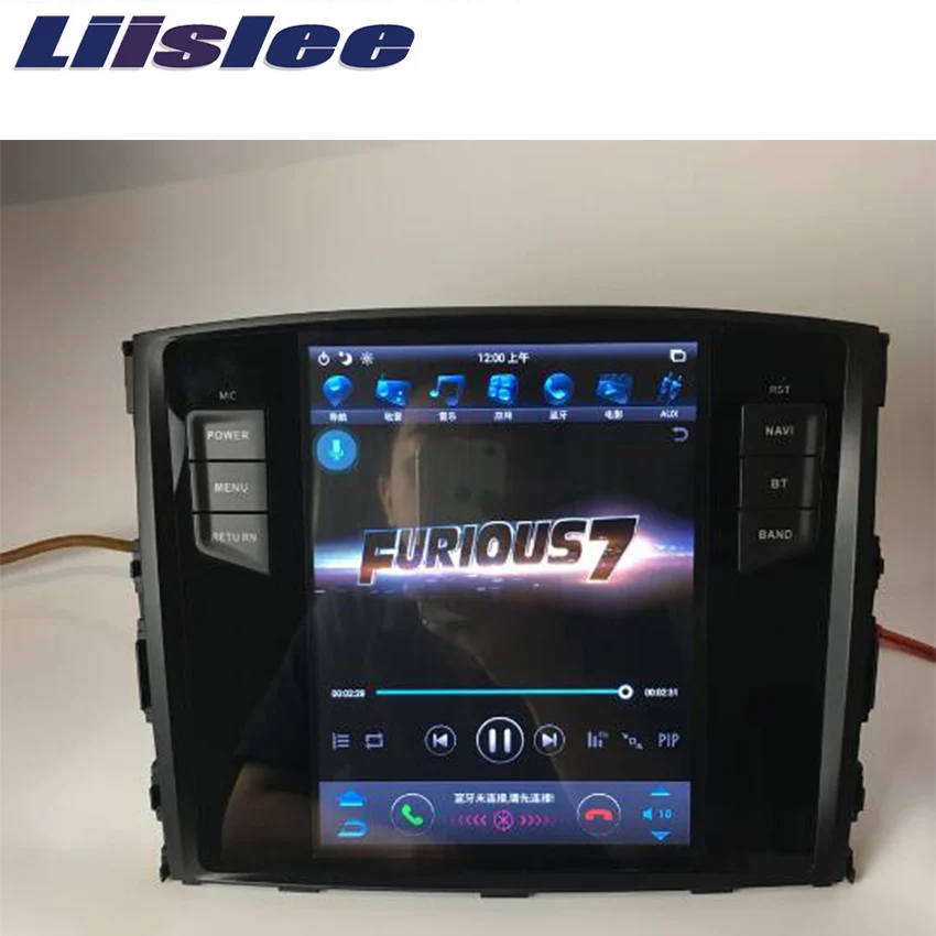Liislee 2 din Android для Mitsubishi Pajero 2007 ~ 2018 большой экран Автомобильный мультимедийный