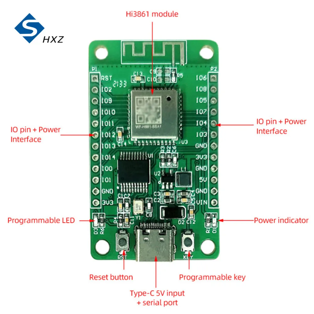 

Hi3861 Development Board Supports For Hongmeng HarmonyOS For Hongmeng System Hi3861V100 Chip