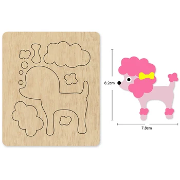 

Animal Cute Dog DIY Cutting Mold Wood Dies For Leather Blade Rule Cutter For DIY Leather Cloth Paper Crafts 2020 New