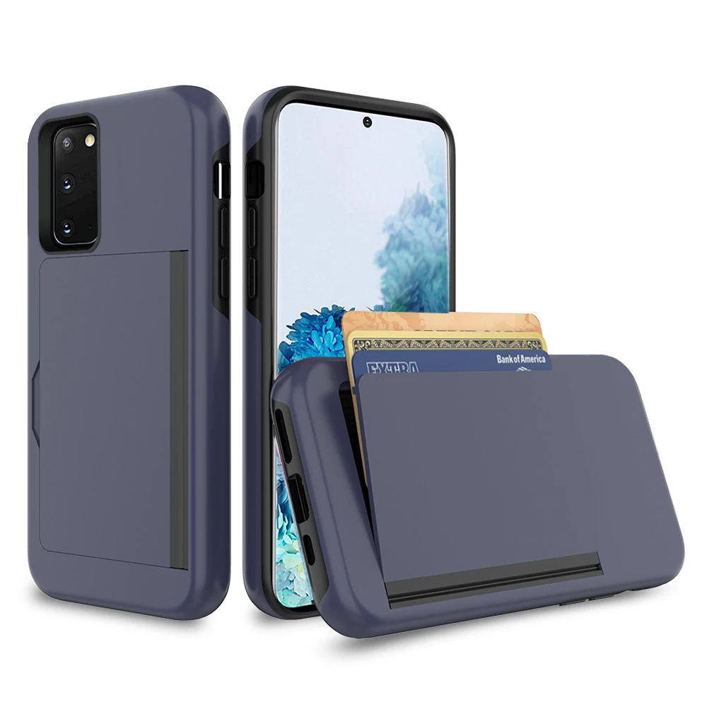 For Samsung Galaxy S20 Note10 Note 10 plus Case Dual Layer TPU PC Hybrid Cover Shockproof Protective Ultra Card Slot | Мобильные