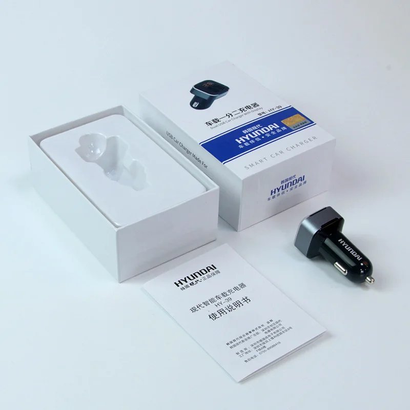 Автомобильное зарядное устройство USB быстрая зарядка с переключателем HY 39