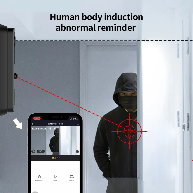 video porta campainha intercom ir alarme camera 02