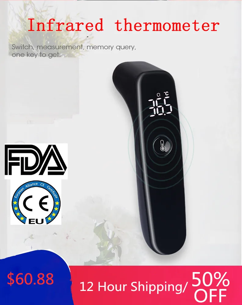

Medical ear infrared thermometer for measuring body fever temperature of adult infants
