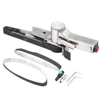 

20mm Pneumatic Air Belt Sander Polisher Grinding Machine Tool For Air Compressor w/Sanding Belt Pneumatic Tool
