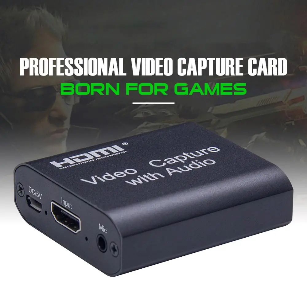 

1080P 4K HDMI Video Capture Device HDMI To USB 2.0 Video Capture Card Dongle Game Record Live Streaming Broadcast Local Loop Out