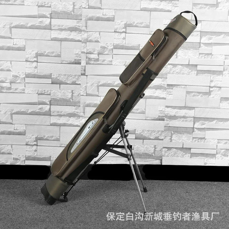 

Dream Fishing Bag Pot-Bellied Bracket Bag Hard Case Waterproof Fishing Rod Bag Multi-functional Fishing Bag Angling Supplies