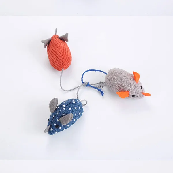 New 1PC cute cat toy plush fur toy shake movement mouse pet Kitten funny movement rat Little interactive bite toy Pet Accessori