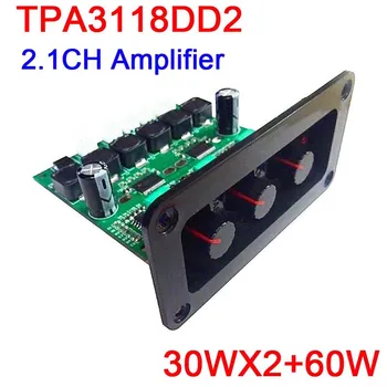 

DYKB TPA3118DD2 Subwoofer Amplifier Board 2.1CH 30Wx2+60W HiFi Digital Audio POWER Amplifier volume With panel