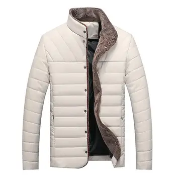 

Autumn Winter Ultra Thick Down Jacket Men Stand Collar White Duck Down Coat Solid Color Plus Size S - 5XL Warm doudoune homme