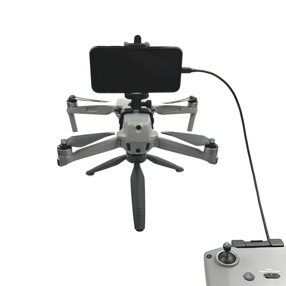Stabilizer Bracket Handheld Gimbal Kit Phone/ Remote Control Clip with 1/4 Port Tripod Connection for DJI Mavic Air 2 Drone