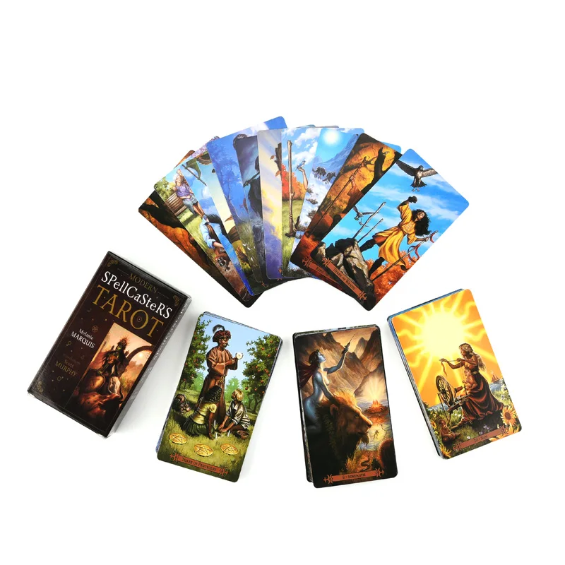 Modern Spellcaster's Tarot Cards Game English Tarot Deck Table Card Board Games Party Playing Cards Entertainment Family Games Modern Spellcaster's Tarot Cards Game English Tarot Deck Table Card Board Games Party Playing Cards Entertainment Family Games