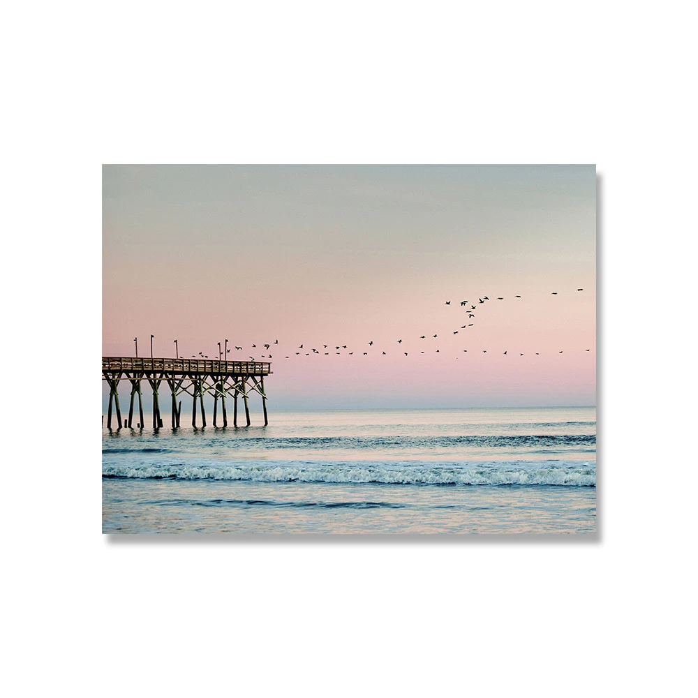 Waliicorners Nordic Decoration Bird Beach Grass Surfing Print Wall Art Pink Palm Ocean Pictures Nature Scandinavian Poster 14 Hdba8f5ae7bb04c729efe6f96fcf12b17i