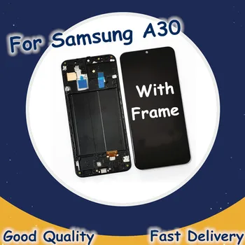 

Original LCD For Samsung Galaxy A30 A305 LCD Screen Display Touch Panel Digitizer For Samsung A30 LCD Replacement With Frame