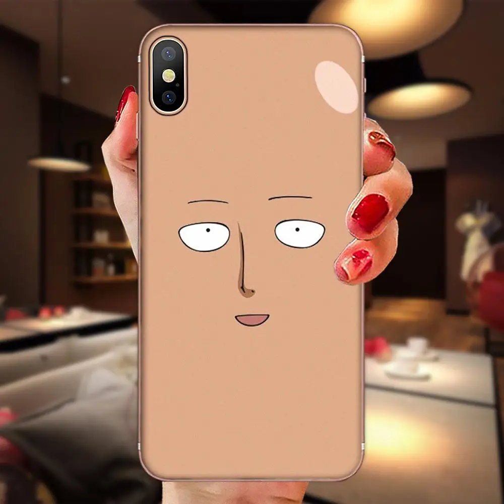 Мягкий ударопрочный ТПУ для Apple iPhone 4, 4S, 5, 5C, 5S, SE, 6, 6 S, 7, 8, 11 Plus, Pro X, XS, Max, XR, One Punch Man, мультфильм