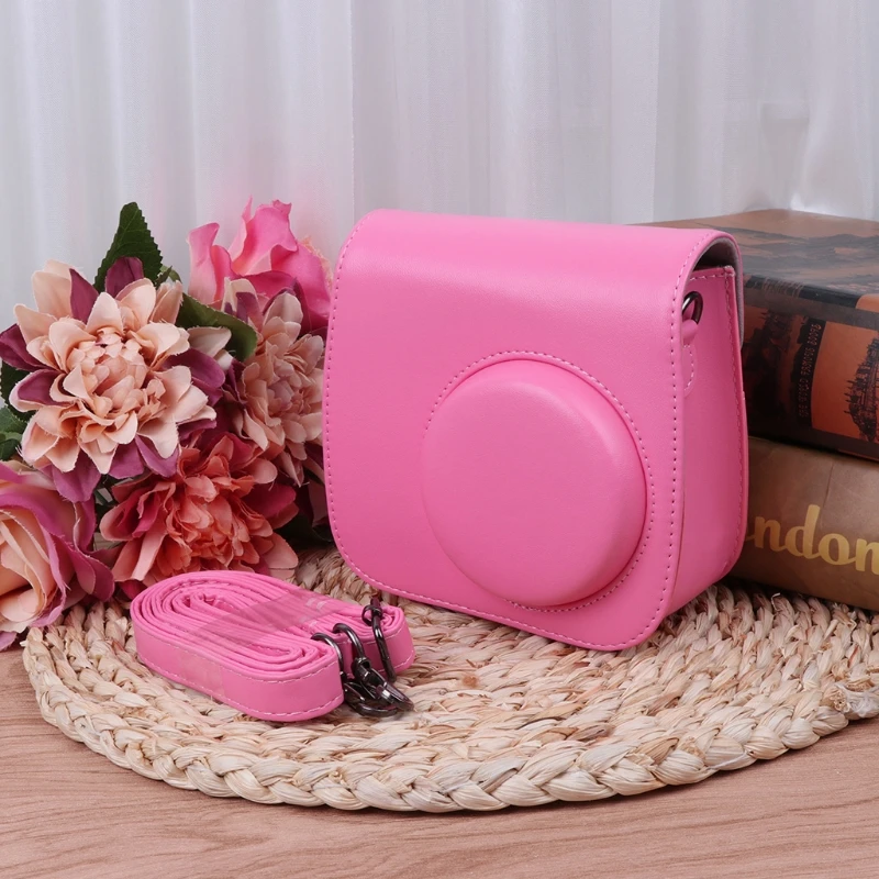Прямая и, сумки для камеры Instax Mini 8 Mini 9 из искусственной кожи на ремне, чехол для Fujifilm