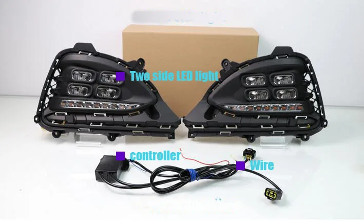 DRL для Hyundai I20 2018 2019 светодиодный Автомобильные фары дневного света светильник