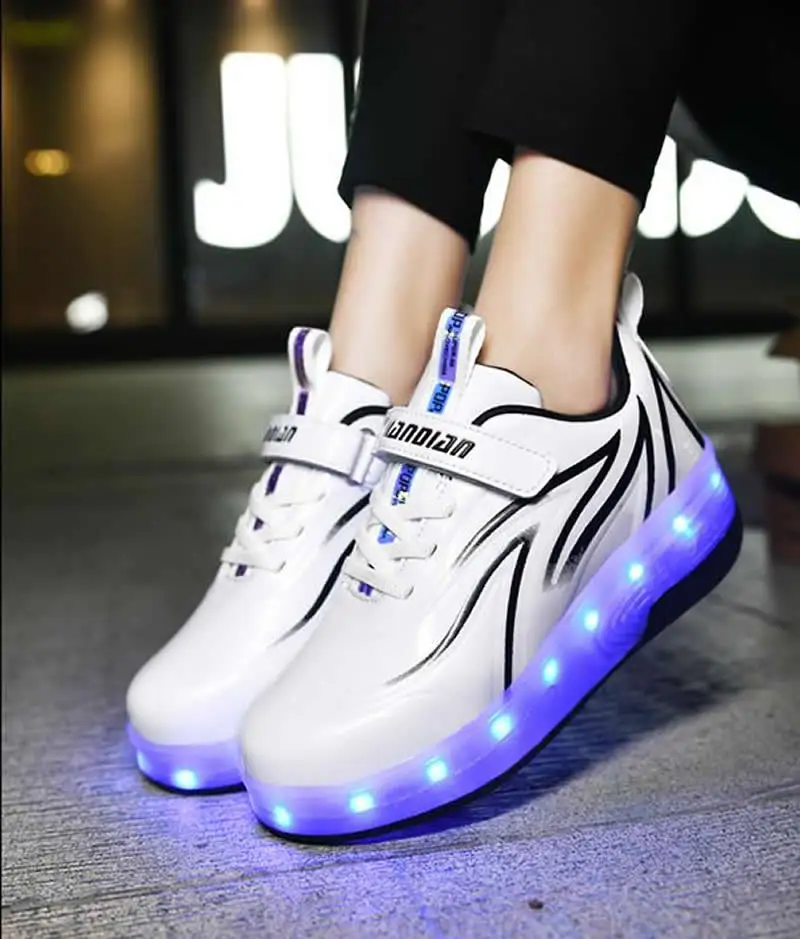 toenemen Parameters Heb geleerd Kinderen Knipperlicht Rolschaatsen Schoenen Led Licht 2 Wielen Schaatsen  Sneaker Vliegende Schoenen Recharge Multi Breatheable Jongen Meisje|Skate  Schoenen| - AliExpress