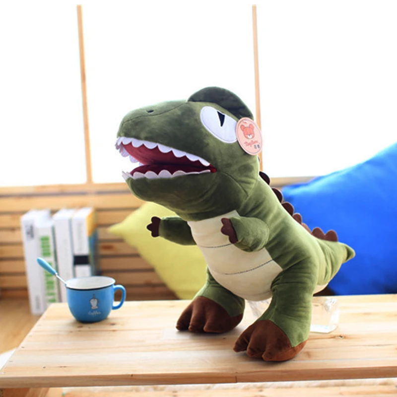 New dinosaur plush toys wholesale postage parent-child games soft hands warm cartoon Tyrannosaurus rex boy birthday gift 45cm