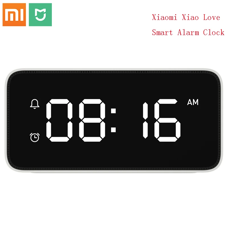 Умный будильник Xiaomi Xiaoai xiao Love с функцией голосового вещания Домашний Настольный