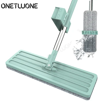 

Self-Wringing Magic Mop Free Hand Washing Flat Mop Automatic Spin 360 Rotating Wooden Floor Mop Cleaner Lazy Household Cleaning