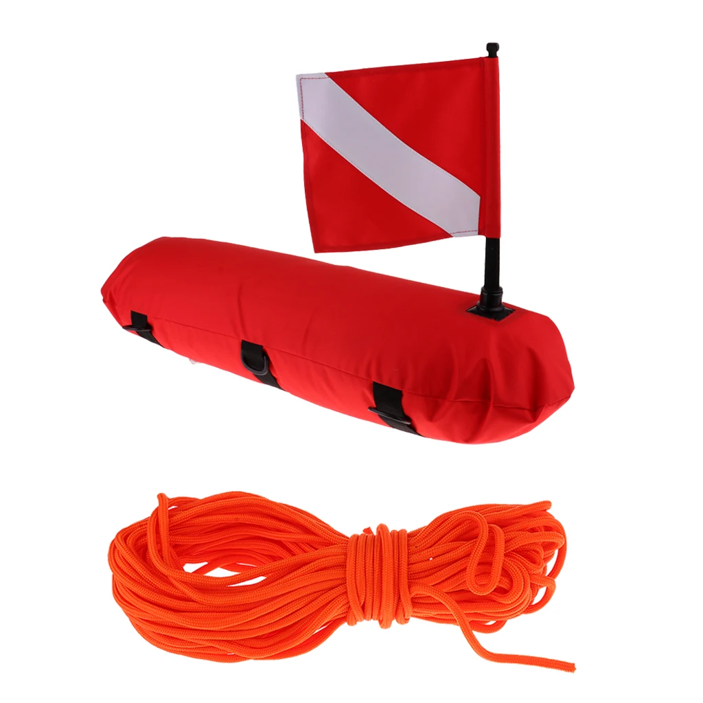 

Scuba Diving Float Buoy Signal Marker & Dive Flag, Safety Line for Snorkeling & Spearfishing