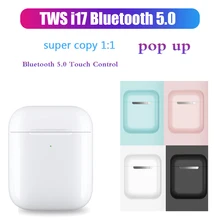 I17 TWS, беспроводные Bluetooth 5,0 наушники, спортивные наушники с зарядным устройством, сенсорное управление, автоматическая всплывающая спортивная Гарнитура, 3D стерео