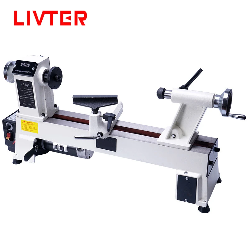 Livter Infinitely Variable Speed Portable Wood Turning Lathe Machine