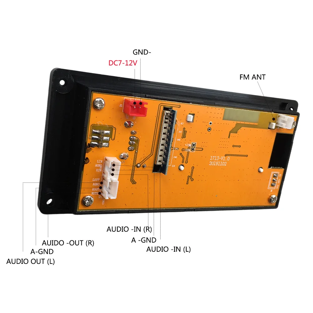 LCD Автомобильный Bluetooth 5 0 MP3 плеер FLAC APE декодер плата модуль W. USB FM Aux Radio Дискретная