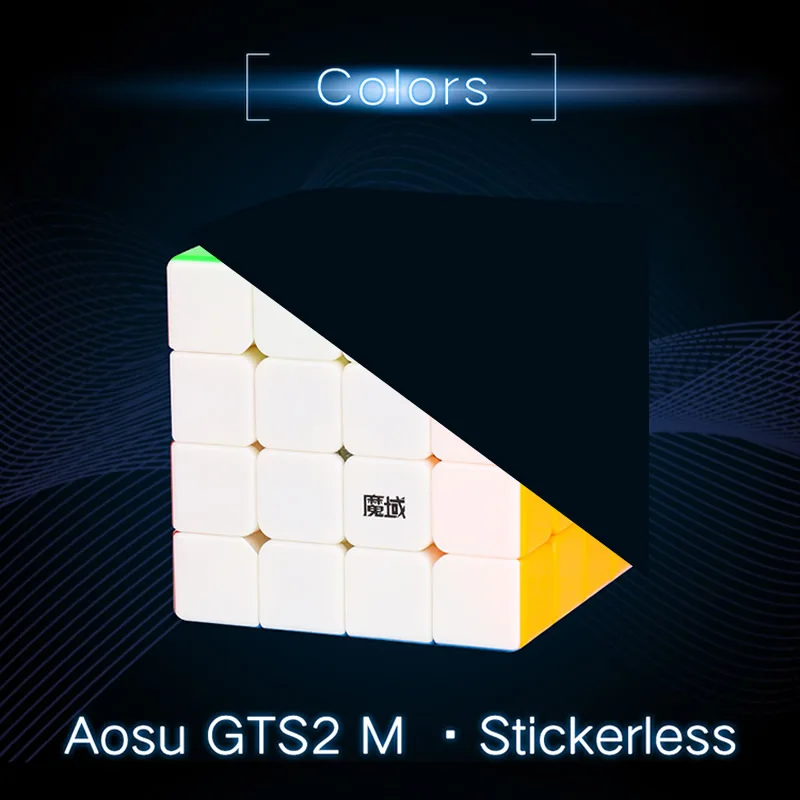MoYu AoSu GTS/GTS2 M 4x4x4 Магнитный магический куб 4x4 GTSM/GTS2M магниты Профессиональный скоростной куб головоломка антистресс игрушки