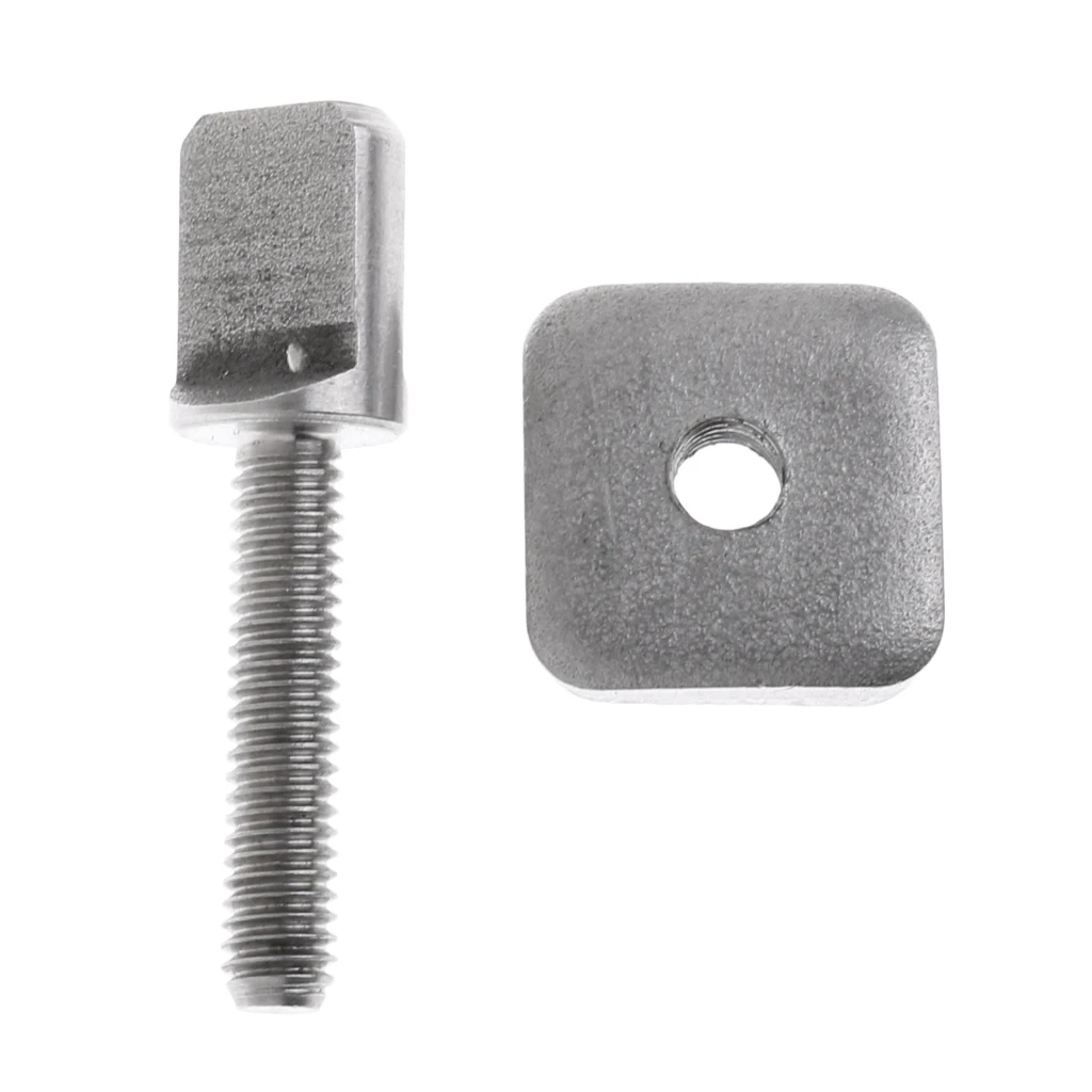 Stainless Steel Standup Paddle Body Board Longboard Surfboard and SUP Fin Screw & Plate Surfboard Fin Screw Plate