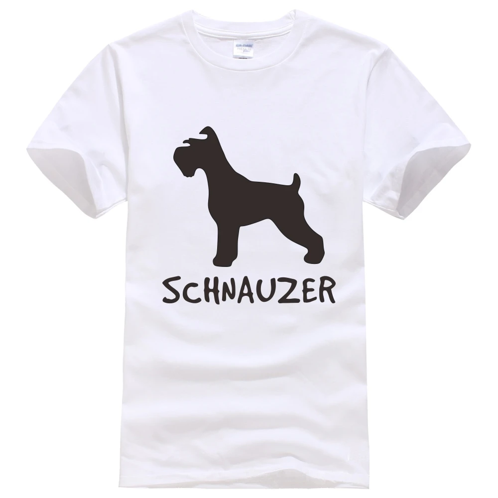 SCHNAUZER dog lover owner футболка унисекс модная женская мужская с коротким рукавом Модная