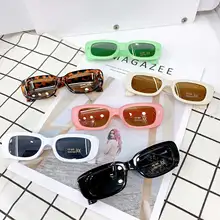 Lioraitiin 6 Colors Toddlers Boys Girls Sunglasses Solid Color/Leopard Print Outdoor Casual Glasses