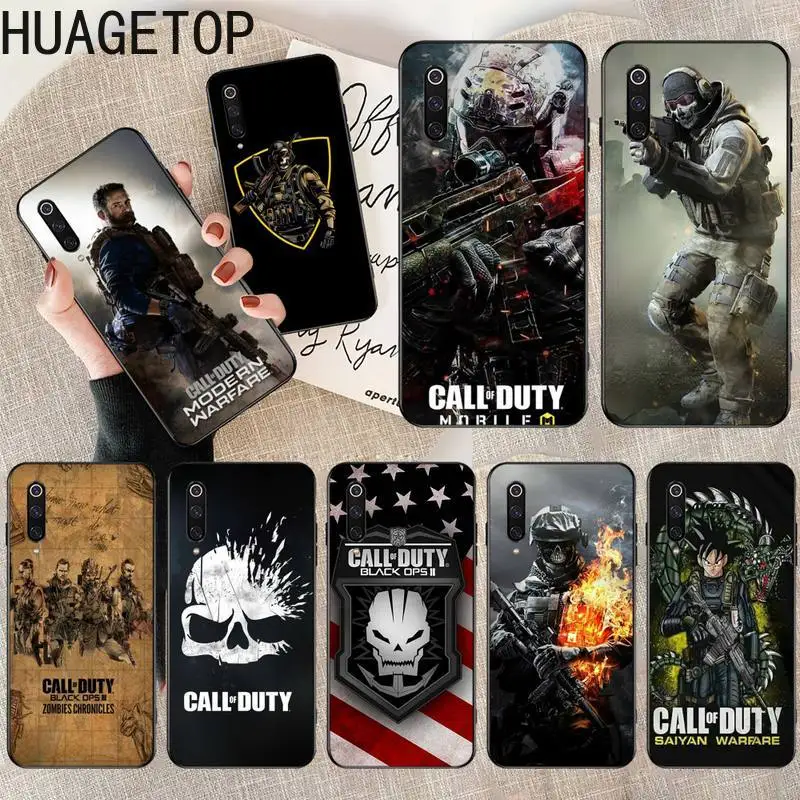 Силиконовый черный телефонный чехол Call of Duty Warzone для Xiaomi Mi Note 10 Lite 9T Pro xiaomi CC9