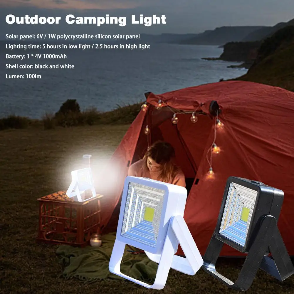 

USB LED Solar Light Portable Hand-held Emergency Light Super Bright Camping Tent Lamp Waterproof Garden Garage Light 2 Mode