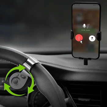 

USB C Wireless Controller Steering Wheel Navigation Assistant Phone Remote Control Car Mount for Huawei Xiaomi Samsung