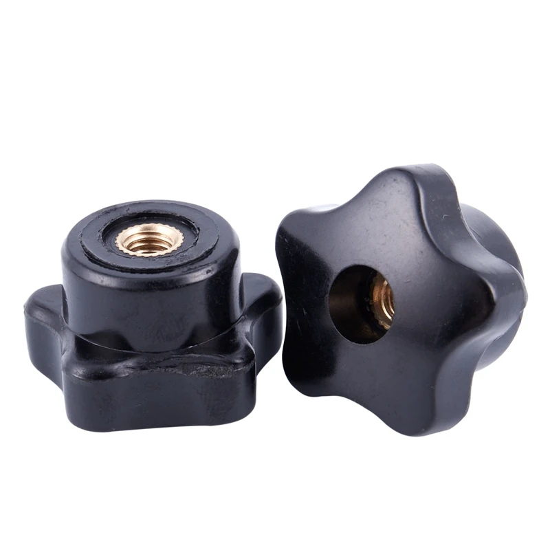 Пластиковая ручка со звездами Raendelschraube Jig M6x32mm Женская резьба 10 шт. черный